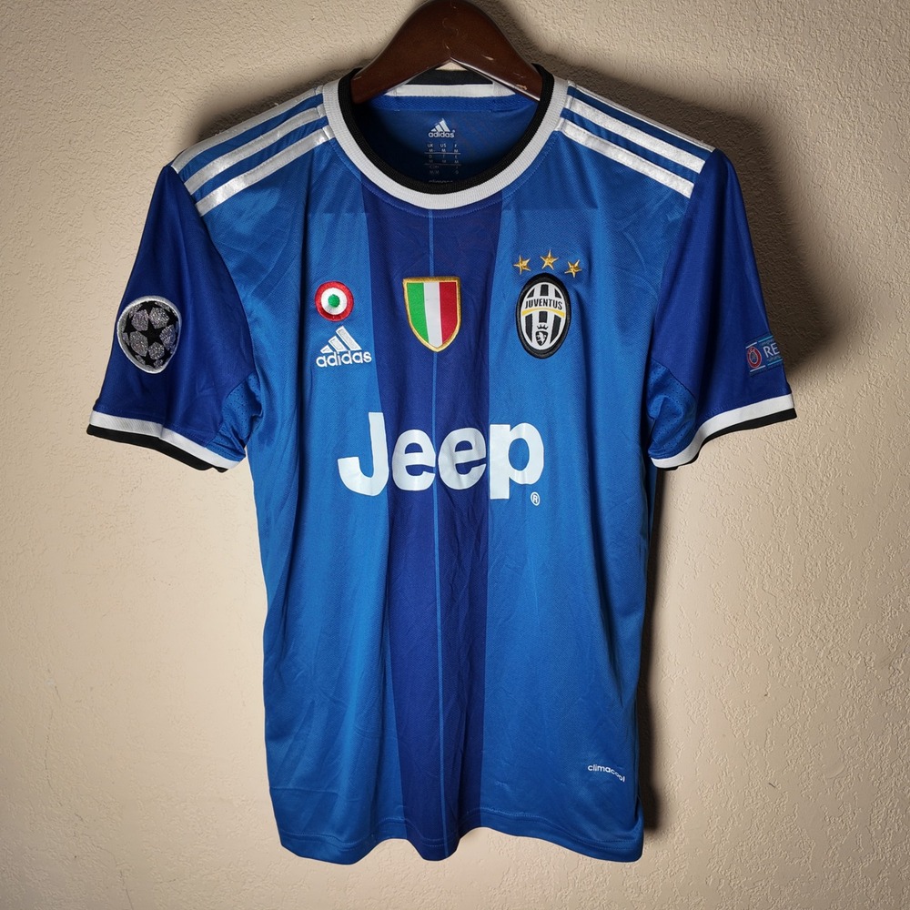 Adidas Juventus Soccer‎ Jersey Blue 2015-16 Football Shirt Medium UEFA Champions